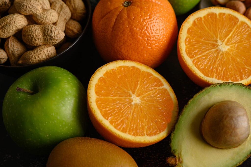 Vitamina C per alleviare lo stato di secchezza della cute.